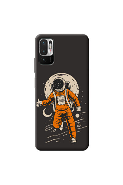Other Xiaomi Redmi Note 10 Pro 5G Hitchhike Black Colored Silicone TPU Θήκη