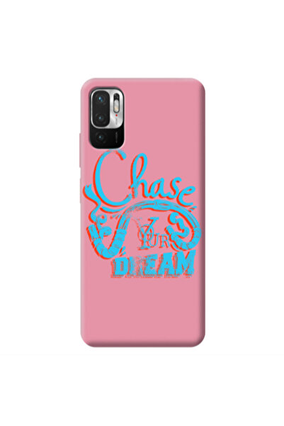 Other Xiaomi Redmi Note 10 Pro 5G Chase Your Dream Pink Colored Silicone TPU ...