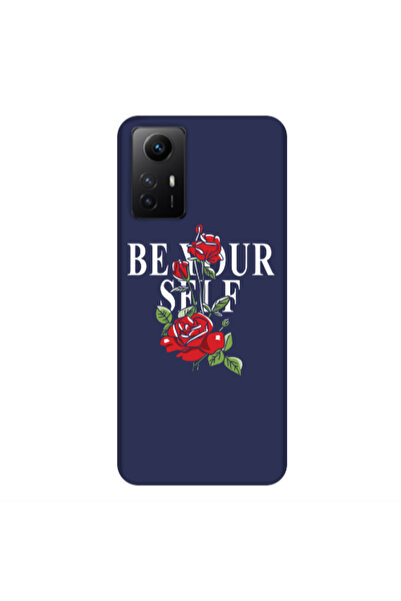 Other Xiaomi Redmi Note 12s Be Your Self Dark blue Colored Silicone TPU Θήκη