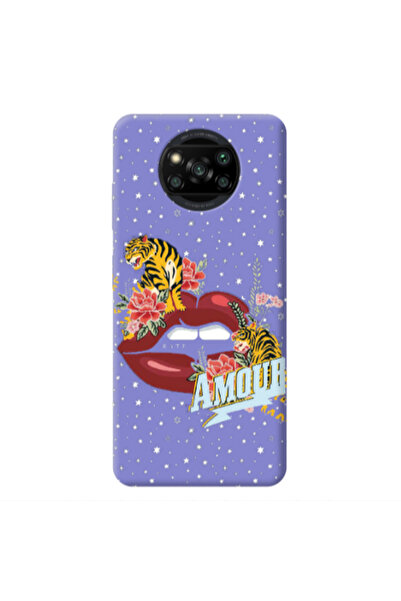 Other Xiaomi Poco X3 Pro Amour Purple Colored Silicone TPU Θήκη