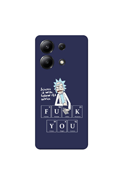 Other Xiaomi Redmi Note 13 4G Rick Scince is wise Dark blue Colored Silicone ...