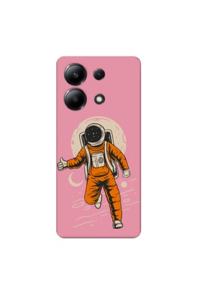 Other Xiaomi Redmi Note 13 4G Hitchhike Pink Colored Silicone TPU Θήκη