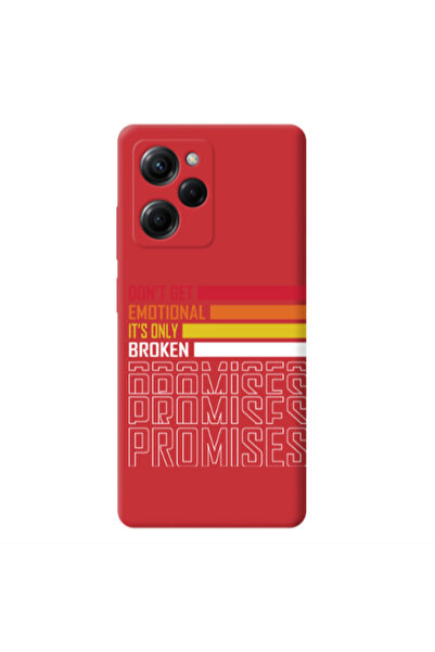 Other Xiaomi Poco X5 Pro Dont Get Emotional Red Colored Silicone TPU Θήκη