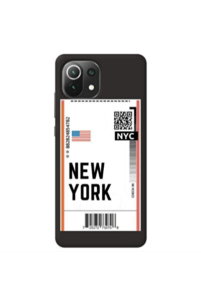 Other Xiaomi Mi 11 Lite New York NYC Black Colored Silicone TPU Θήκη