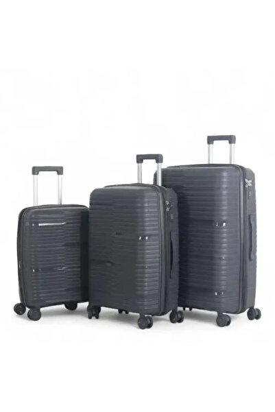 PP Luxurious Integrated Travel Luggage Set - 3 Pieces of Unbreakable Polyprop...