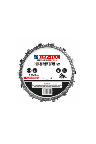 Baytec MK0286-12 ZİNCİRLİ AHŞAP TESTERE 180MM