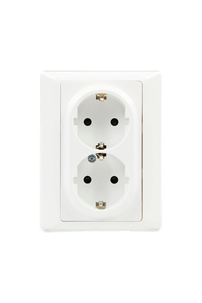OEM Priză dublă cu împământare Legrand Valena Life, alb, incl. ramă