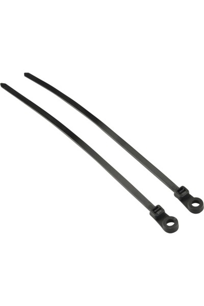OEM Colier plastic/șoricei prindere Unitec 4,8x200 mm, pachet 20 bucăți, negr...