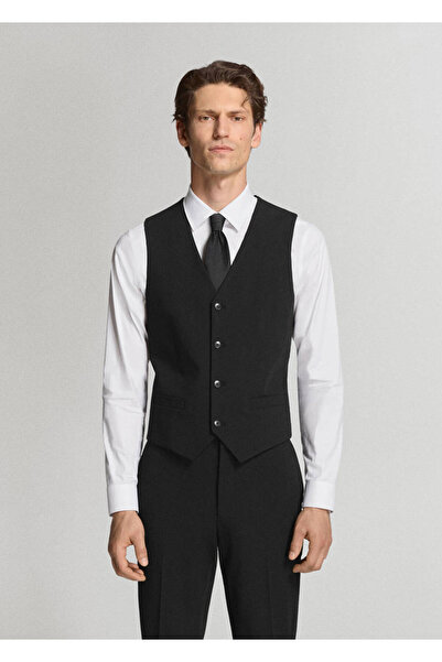 MANGO Man Paris slim fit kumaş yelek