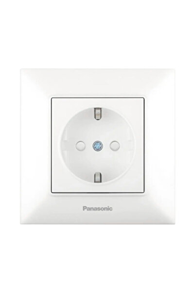 OEM Priză simplă cu împământare Panasonic Arkedia Slim, alb, cu protecție cop...