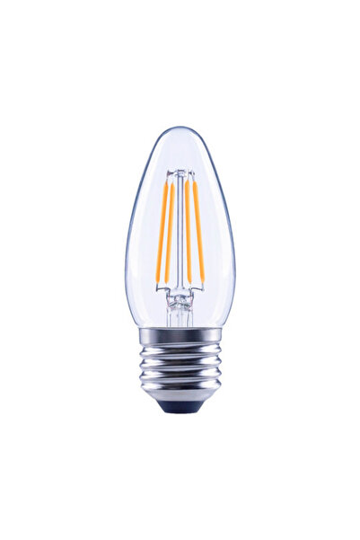 OEM Bec LED variabil Flair E27 4W 470 lumeni, glob clar lumânare, lumină caldă