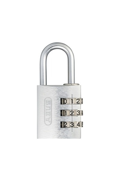 OEM Λουκέτο αλουμινίου Abus 30mm, κρίκος Ø5mm, με συνδυασμό, ασημί