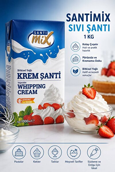 ŞANTİ MİX Bitkisel Yağlı Sıvı Şanti 1 L (1000 ml)