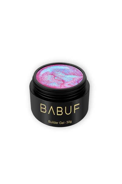 BABUF Gel Autonivelant Mermaid MBG – Construcție Unghii, Efect Irizat, 30g
