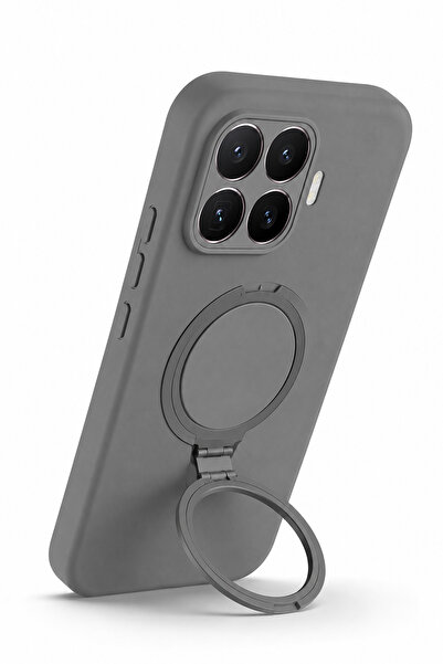 Nezih Case Mi 17T Pro Uyumlu İçi Kadife Stand Olabilen Halka Yüzüklü Şık Kılıf