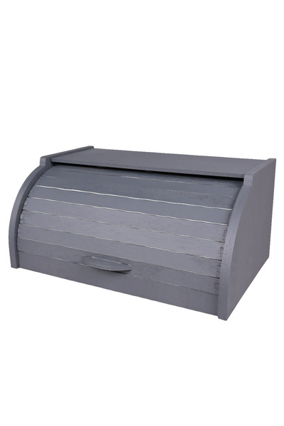 LimArt Cutie pentru paine din lemn, cu usa culisanta tip rulou, 39 x 25 x 18 ...