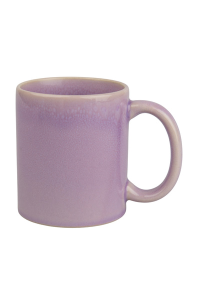 LimArt Cană ceramică soft touch mată, interior negru lucios, 330 ml - Violet