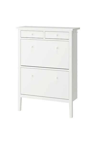 IKEA GULLABERG ayakkabı dolabı, beyaz, 88x30x122 cm, 2 bölmeli akdenizshop