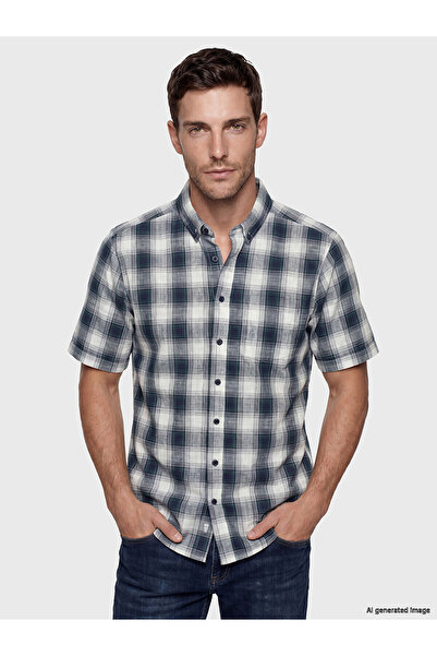 LC Waikiki Vizyon New Season Regular Fit Plaid Poplin Men's Shirt