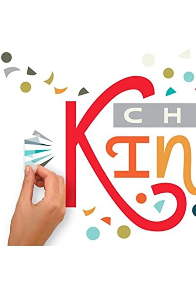 Yıldızan Zg Store Rmk5329Gm Rainbow Choose Kindness Giant Peel and Stick Wall...