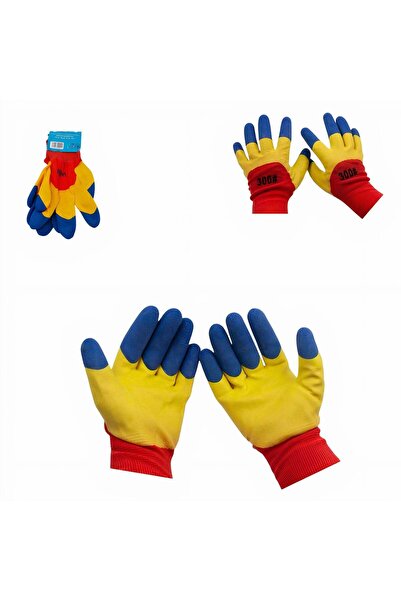 hey Mănuși de protecție acoperite cu latex, set de 12 cu etichetă, mărimea 10...