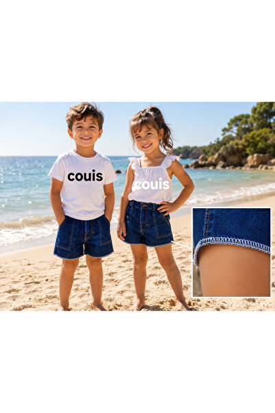 couis Shorts Are Made of Thin Summer Jeans Denim Fabric, Cotton