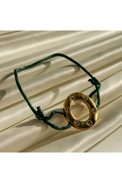 Generic Brand Rope Bracelet (Silvery Emerald Green)