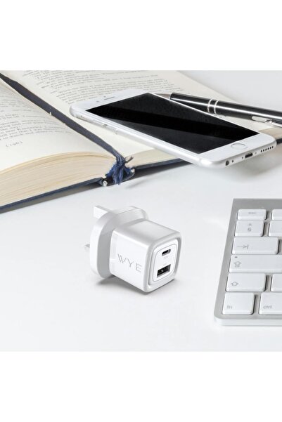 Generic WYE Y-PA8-2 32W Dual Port Fast Charger | USB-C & USB-A Adapter | GaN ...
