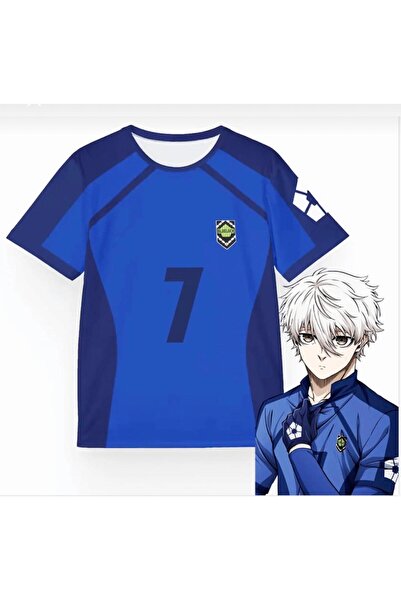 DEEFWEAR Blue Lock Mavi NAGİ 7 Unisex Forma -Mingle