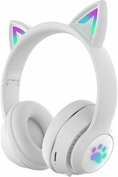 OEM L550 Ασύρματα ακουστικά κεφαλής Bluetooth με 9 ώρες λειτουργίας, Λευκά