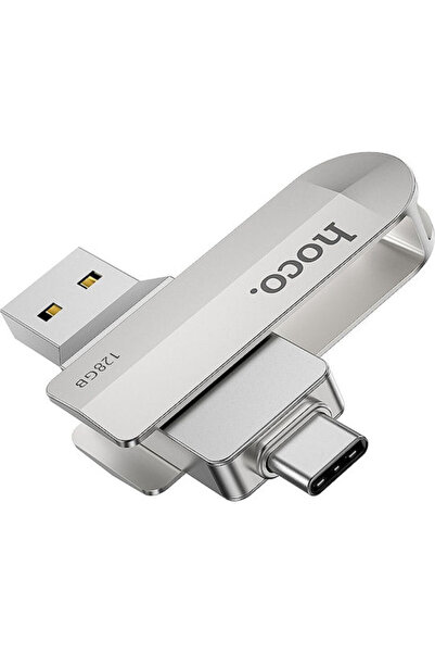 hoco. Hoco UD10 16GB USB 2.0 Στικάκι με συνδέσεις USB-A & USB-C Ασημί