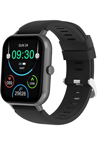 AWEI H25 38mm Έξυπνο ρολόι με μετρητή καρδιακών παλμών (Μαύρο)