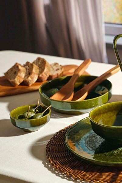 Paşabahçe Jungle Ceramic Serving Bowl 23 Cm, Stylish Tableware, Kitchen Acces...