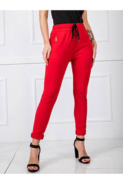 Factory Price Pantaloni Trening Dama Rosu