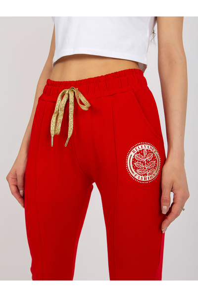 Factory Price Pantaloni Trening Dama Rosu