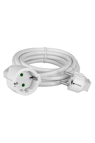 POWERTECH μπαλαντέζα ρεύματος PT-888, 1x schuko, 16A, 3m, λευκή