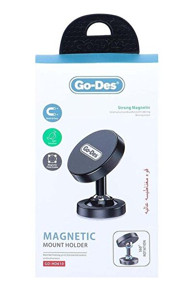 ELTRAZONE Magnetic Car Mount Holder – Sleek Black Design, Secure and Adjustab...