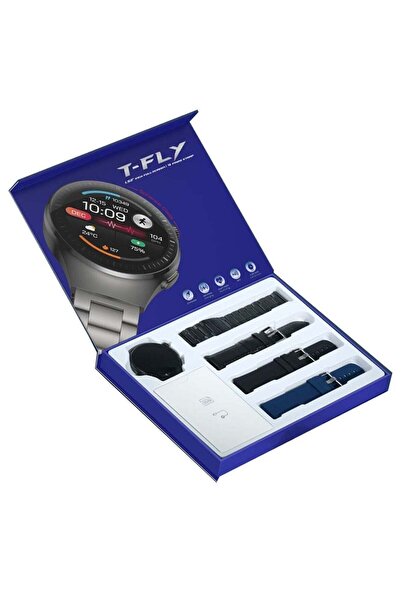TELZEAL T-Fly 1.52 Inch Spherical Display Full Screen Smart Watch With 4 Pair...