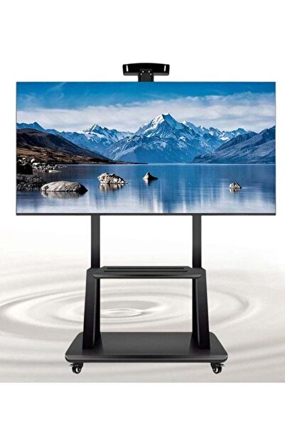 HYX Adjustable Rolling TV Stand – Cart for 32-75 Inch Flat & Curved Screens, ...