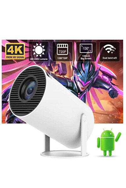 ELTRAZONE Free Style Projector for Home 4K support 720P Native HD Portable Pr...
