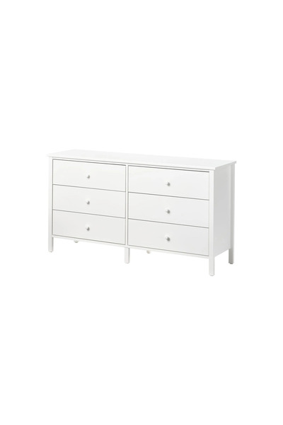 IKEA KILBERGET 6 çekmeceli şifonyer, beyaz, 144x78 cm akdenizshop