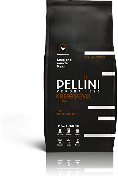 PELLİNİ قهوة كريما إنتنسا - حبوب قهوة مزيج من الأرابيكا والروبوستا بنكهة ناعم...