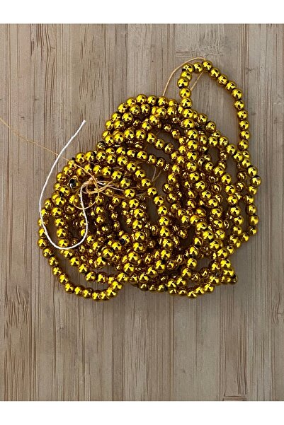 Lorin hobi 4 mm plastik inci lif ,patik,havlu süsleme 2 dizi GOLD