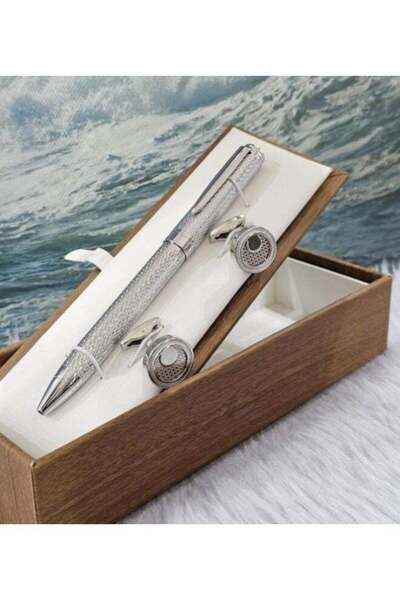FANDER BLUE Men's pen with luxury cufflinks from Fender Blue