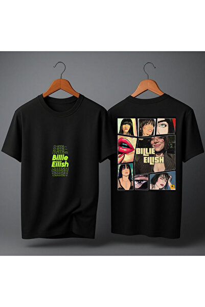 MAGORS Billie Eilish Back Printed Oversize Unisex T-Shirt Crew Neck Cotton Wo...