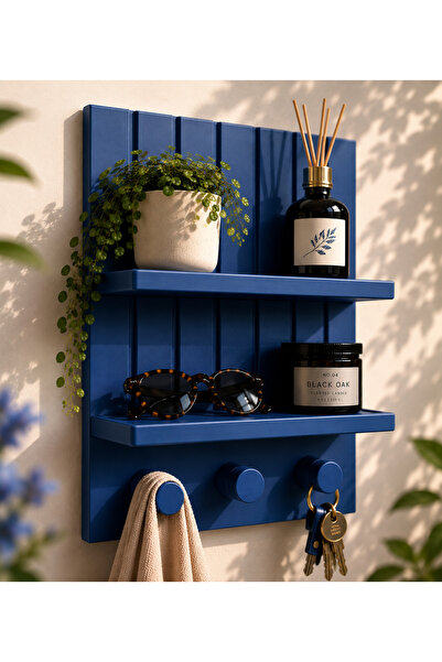farist Decorative Wall Shelf and Key Holder Hanger – Modern Entryway Organize...