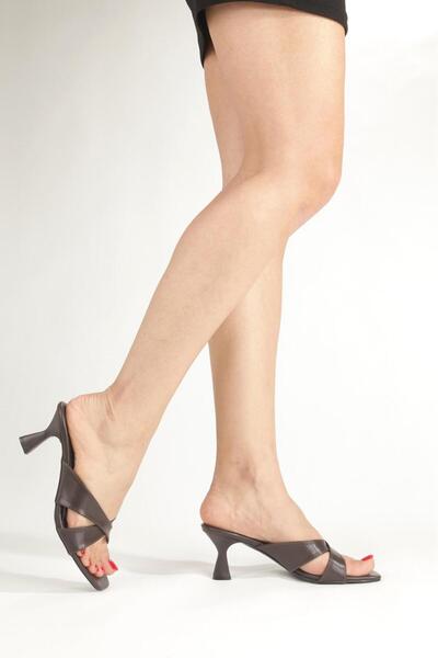 Y ESMA Cross Slippers with 5cm Heels Goblet Shoes New Season