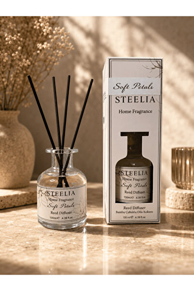 STEELİA Soft Petals Bambu Çubuklu Oda Kokusu 120 ml Uzun Süre Kalıcı Reed Dif...