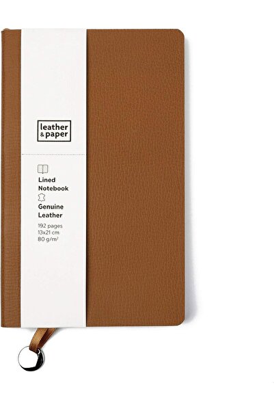 Yıldızan Trendypazars Sell Leather & Paper Lp1129 Notebook, Tan, Lined 2026 1...