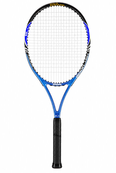 Wilson مضرب تنس BLX مقاس 27.25 بوصة، مضرب تنس للبالغين مُثبت مسبقًا مع غطاء ك...